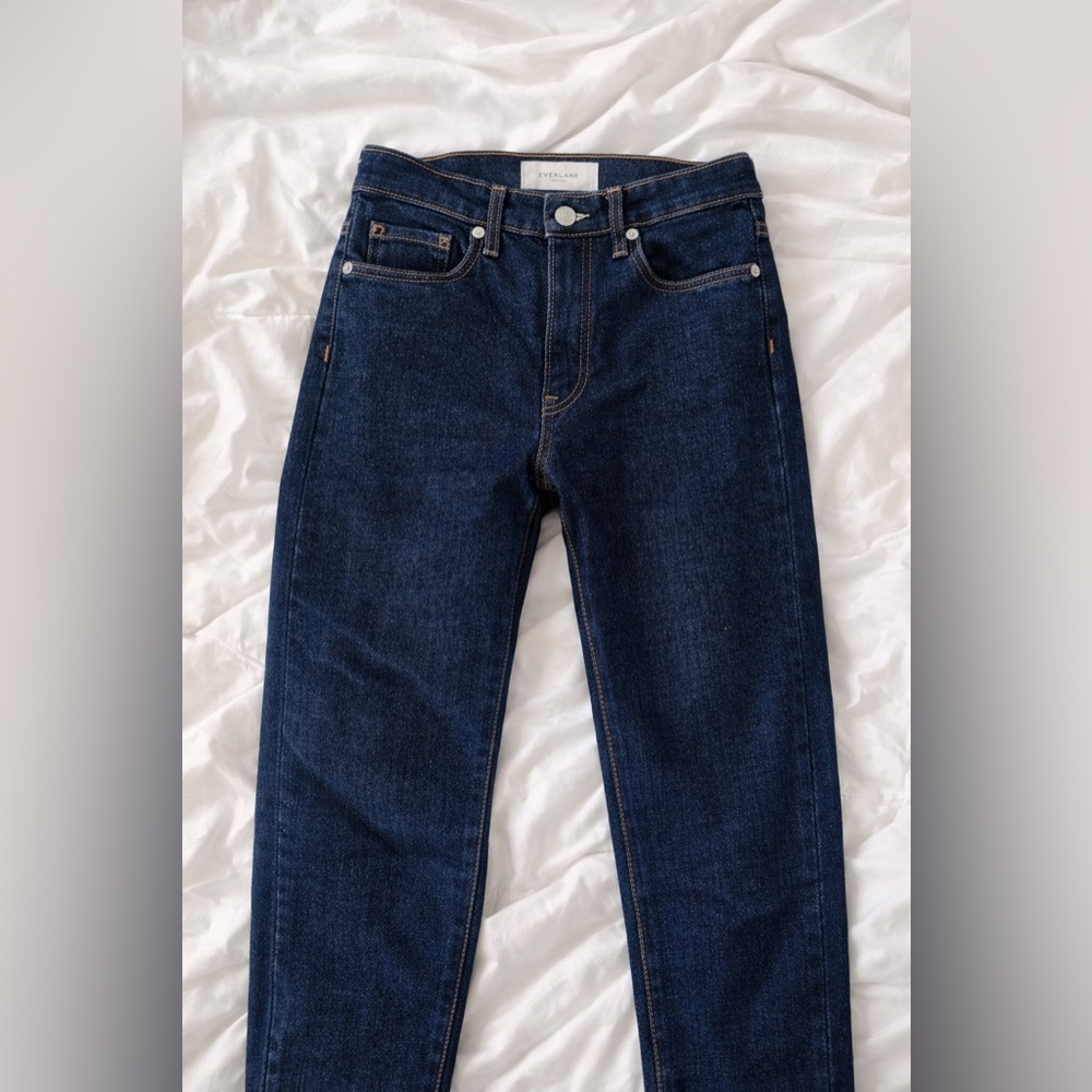Everlane High-Rise Jeans | Dark Wash | Stretch Denim Size 23